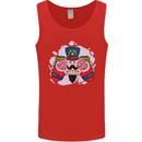 Nutcracker Joypad Gaming Joy Stick Gamer Mens Vest Tank Top Red