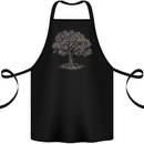 Oak Tree Cotton Apron 100% Organic Black