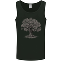 Oak Tree Mens Vest Tank Top Black