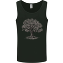 Oak Tree Mens Vest Tank Top Black