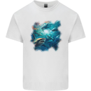 Ocean Great White Sharks Mens Cotton T-Shirt Tee Top White