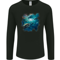 Ocean Great White Sharks Mens Long Sleeve T-Shirt Black