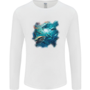 Ocean Great White Sharks Mens Long Sleeve T-Shirt White