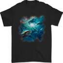 Ocean Great White Sharks Mens T-Shirt 100% Cotton Black