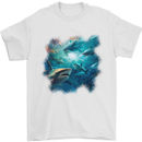 Ocean Great White Sharks Mens T-Shirt 100% Cotton White