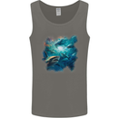 Ocean Great White Sharks Mens Vest Tank Top Charcoal