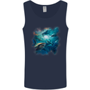 Ocean Great White Sharks Mens Vest Tank Top Navy Blue