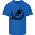 Ocean Scuba Diver Diving Mens Cotton T-Shirt Tee Top Royal Blue