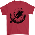 Ocean Scuba Diver Diving Mens T-Shirt 100% Cotton Red