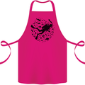 Ocean Scuba Diving Diver Cotton Apron 100% Organic Pink