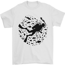 Ocean Scuba Diving Diver Mens T-Shirt 100% Cotton White