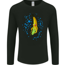 Octo Banana Funny Octopus Squid Parody Mens Long Sleeve T-Shirt Black