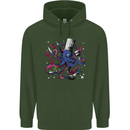 Octo Chef Funny Octopus Cook Cooking Childrens Kids Hoodie Forest Green