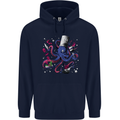 Octo Chef Funny Octopus Cook Cooking Childrens Kids Hoodie Navy Blue