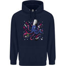 Octo Chef Funny Octopus Cook Cooking Childrens Kids Hoodie Navy Blue