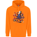 Octo Chef Funny Octopus Cook Cooking Childrens Kids Hoodie Orange
