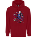 Octo Chef Funny Octopus Cook Cooking Childrens Kids Hoodie Red