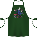 Octo Chef Funny Octopus Cook Cooking Cotton Apron 100% Organic Forest Green