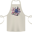 Octo Chef Funny Octopus Cook Cooking Cotton Apron 100% Organic Natural