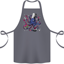 Octo Chef Funny Octopus Cook Cooking Cotton Apron 100% Organic Steel