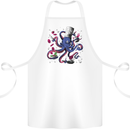 Octo Chef Funny Octopus Cook Cooking Cotton Apron 100% Organic White