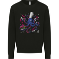 Octo Chef Funny Octopus Cook Cooking Kids Sweatshirt Jumper Black