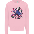 Octo Chef Funny Octopus Cook Cooking Kids Sweatshirt Jumper Light Pink