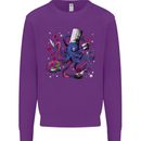 Octo Chef Funny Octopus Cook Cooking Kids Sweatshirt Jumper Purple