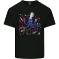 Octo Chef Funny Octopus Cook Cooking Kids T-Shirt Childrens Black