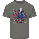 Octo Chef Funny Octopus Cook Cooking Kids T-Shirt Childrens Charcoal