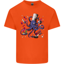 Octo Chef Funny Octopus Cook Cooking Kids T-Shirt Childrens Orange