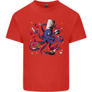 Octo Chef Funny Octopus Cook Cooking Kids T-Shirt Childrens Red