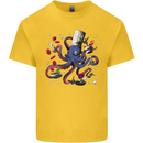 Octo Chef Funny Octopus Cook Cooking Kids T-Shirt Childrens Yellow