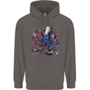Octo Chef Funny Octopus Cook Cooking Mens 80% Cotton Hoodie Charcoal