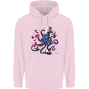 Octo Chef Funny Octopus Cook Cooking Mens 80% Cotton Hoodie Light Pink