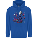 Octo Chef Funny Octopus Cook Cooking Mens 80% Cotton Hoodie Royal Blue