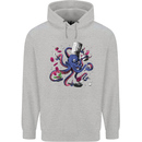 Octo Chef Funny Octopus Cook Cooking Mens 80% Cotton Hoodie Sports Grey
