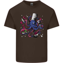 Octo Chef Funny Octopus Cook Cooking Mens Cotton T-Shirt Tee Top Dark Chocolate