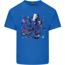 Octo Chef Funny Octopus Cook Cooking Mens Cotton T-Shirt Tee Top Royal Blue