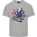 Octo Chef Funny Octopus Cook Cooking Mens Cotton T-Shirt Tee Top Sports Grey