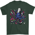 Octo Chef Funny Octopus Cook Cooking Mens T-Shirt 100% Cotton Forest Green