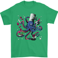 Octo Chef Funny Octopus Cook Cooking Mens T-Shirt 100% Cotton Irish Green