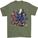 Octo Chef Funny Octopus Cook Cooking Mens T-Shirt 100% Cotton Military Green