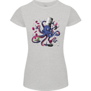 Octo Chef Funny Octopus Cook Cooking Womens Petite Cut T-Shirt Sports Grey