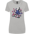 Octo Chef Funny Octopus Cook Cooking Womens Wider Cut T-Shirt Sports Grey