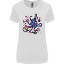 Octo Chef Funny Octopus Cook Cooking Womens Wider Cut T-Shirt White