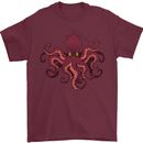 Octopus Cthulhu Kraken Squid Scuba Diving Mens T-Shirt 100% Cotton Maroon