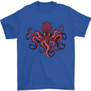 Octopus Cthulhu Kraken Squid Scuba Diving Mens T-Shirt 100% Cotton Royal Blue