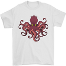 Octopus Cthulhu Kraken Squid Scuba Diving Mens T-Shirt 100% Cotton White