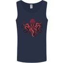 Octopus Cthulhu Kraken Squid Scuba Diving Mens Vest Tank Top Navy Blue